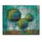 Designart - Colourful Trees Impressionist Landscape II - Modern Print on Natural Pine Wood